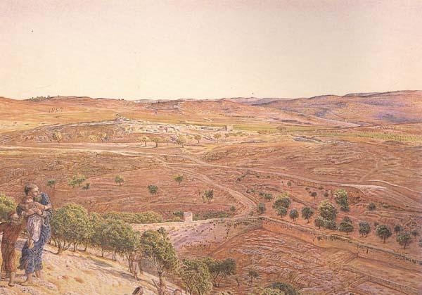 william holman hunt,o.m.,r.w.s The Plain of Rephaim from Mount Zion (mk46) Spain oil painting art